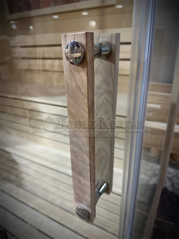 Трехместная прямая финская «Элит» сауна кабина из кедра и липы с электрокаменкой